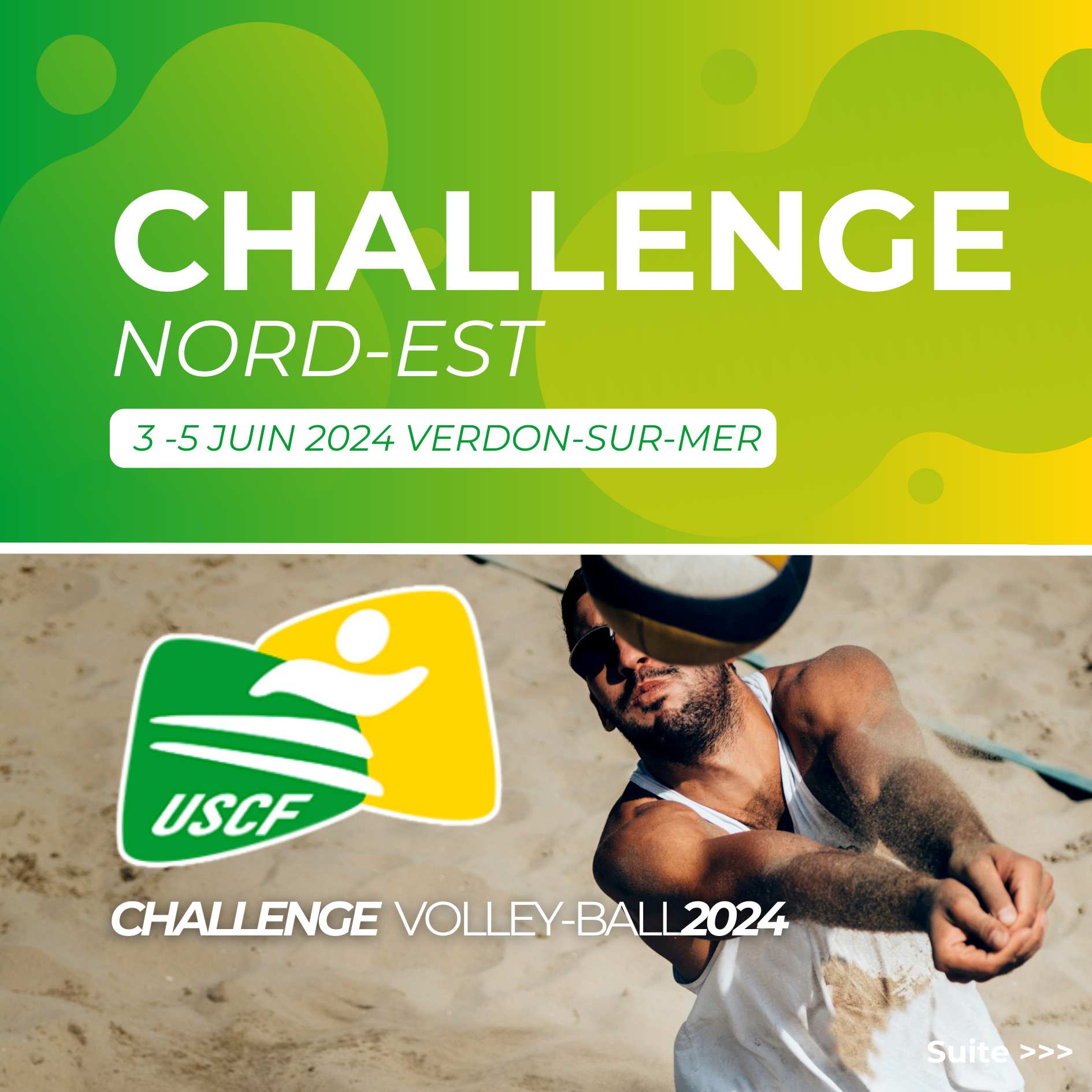 Le challenge de volley-ball du Comité Nord-Est au Verdon-sur-Mer