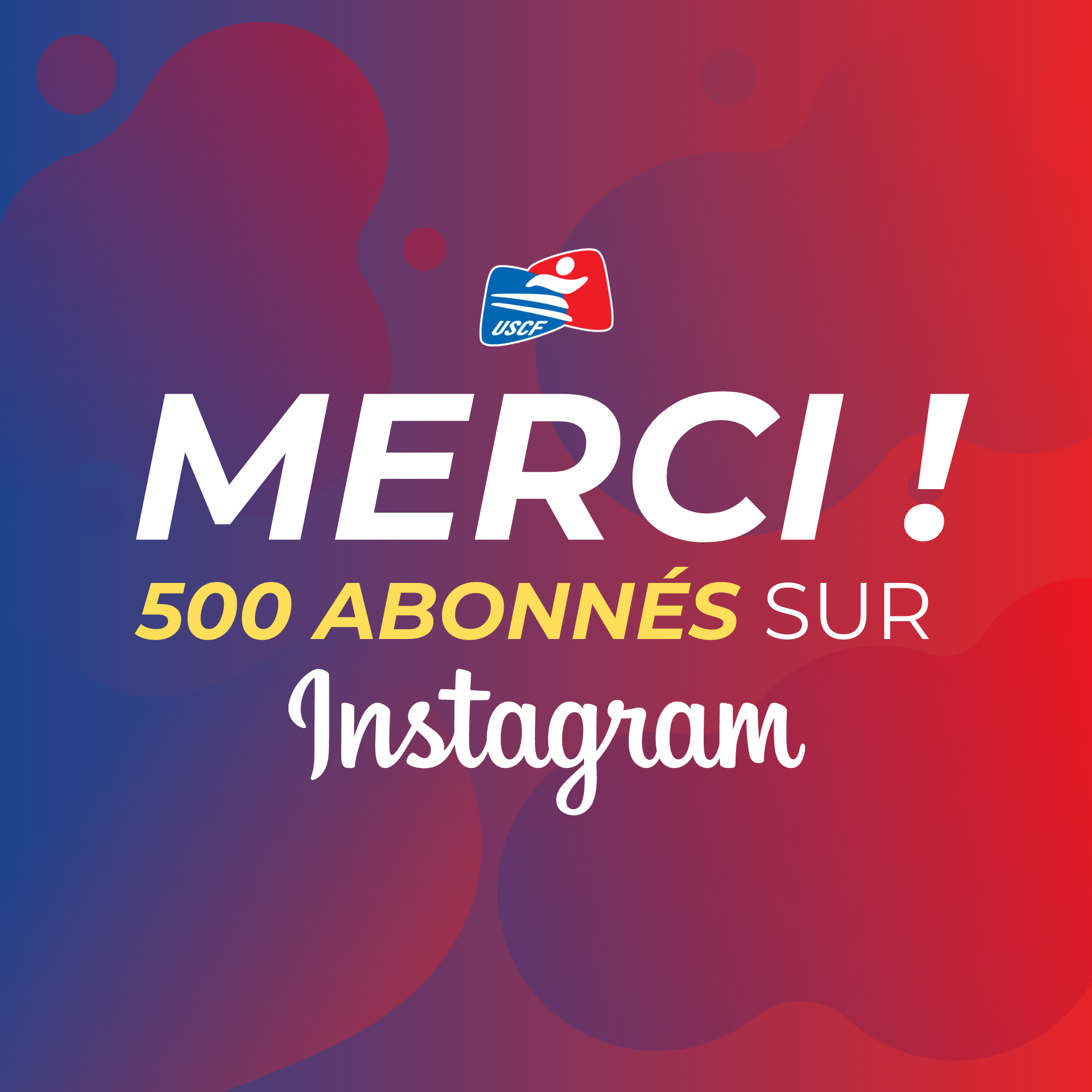 Merci pour les 500 abonnés sur Instagram !