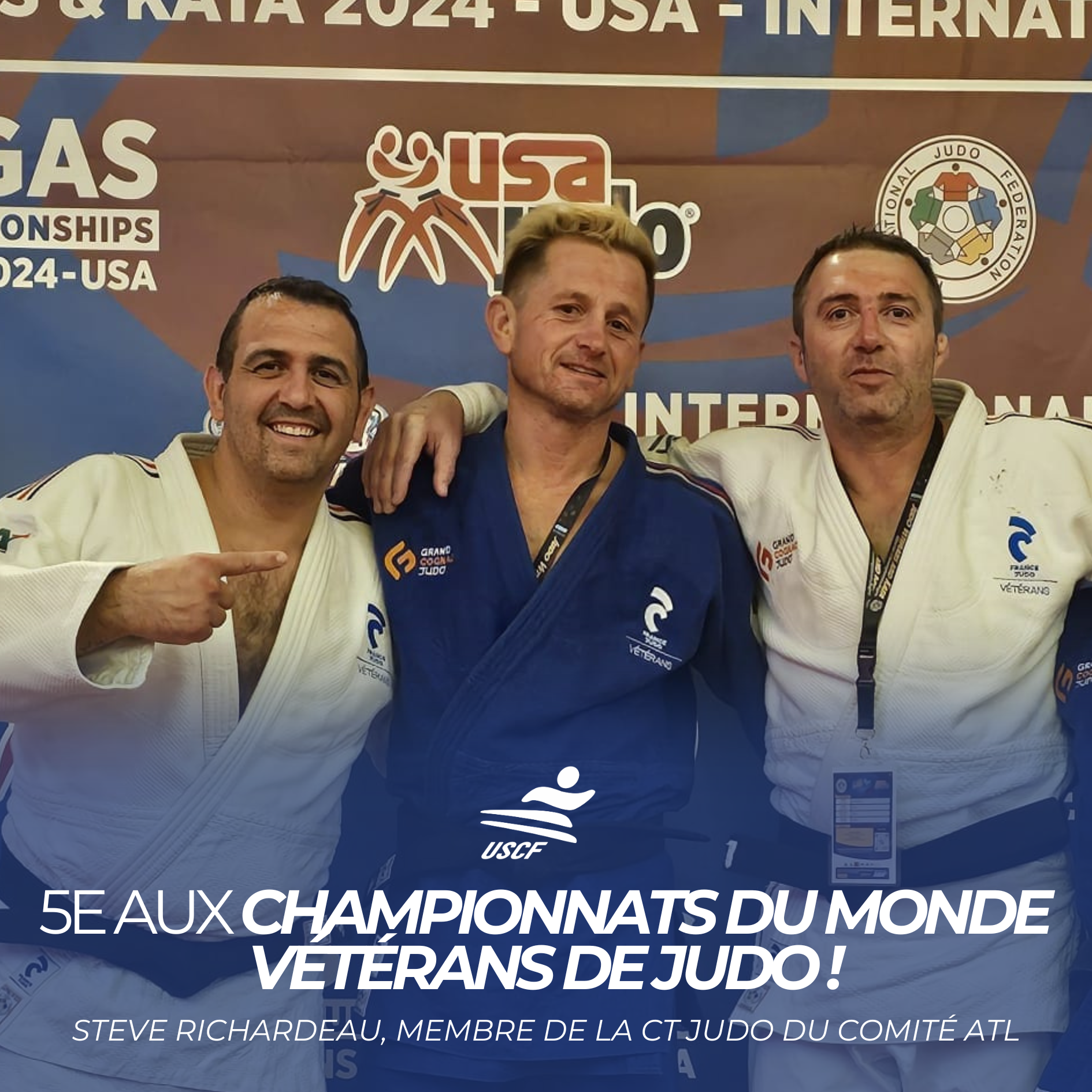 Steve RICHARDEAU, 5e aux Championnats du Monde Vétérans de Judo !