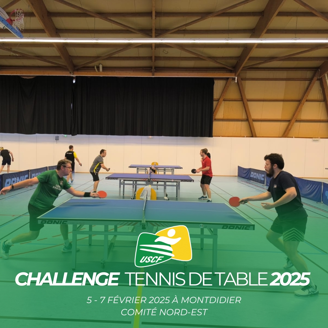 Retour sur le challenge de tennis de table du Comité Nord-Est