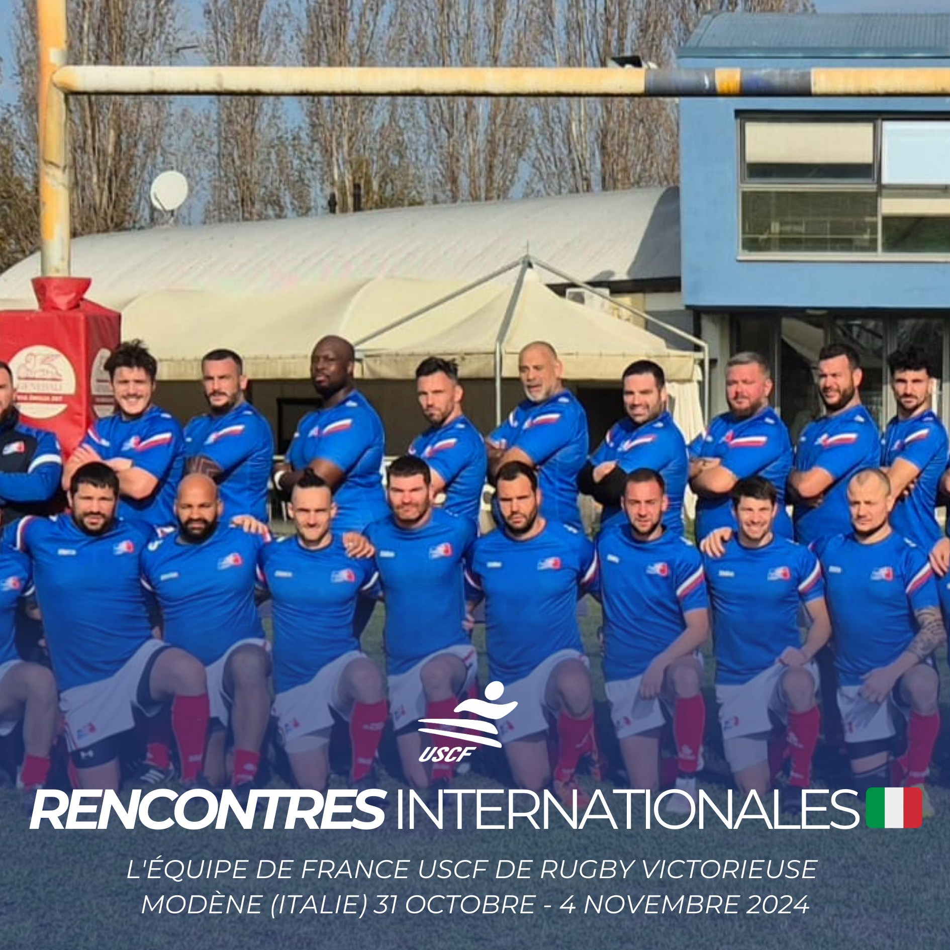 L'équipe de France USCF de rugby victorieuse lors des rencontres internationales !