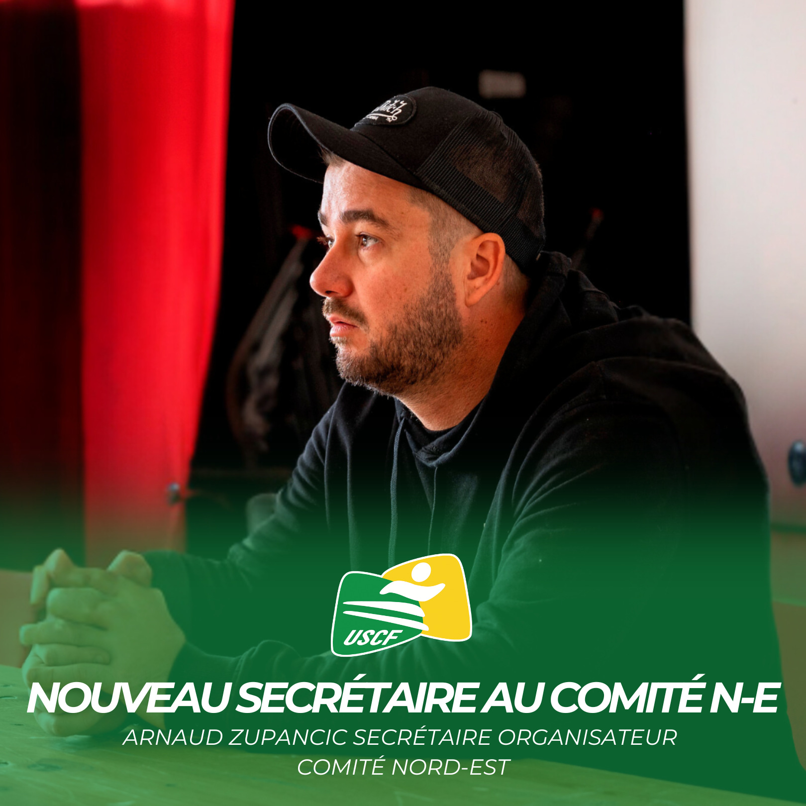 Arnaud ZUPANCIC nouveau Secrétaire organisateur du Comité Nord-Est